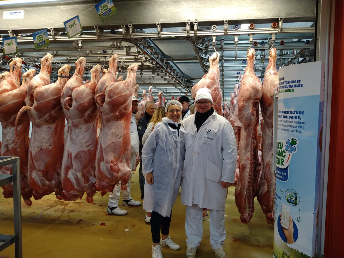 BleuBlancCoeur's tweet photo. Les visites guidées du Min de Rungis ont démarré tôt ce matin avec des animations #BleuBlancCoeur au sein des pavillons du @marchederungis avec grossistes et producteurs ! Et un passage sur le corner Bleu-Blanc-Coeur chez @maisonmedelys 🙂 
#AGBBC #Rungis https://t.co/XOA96aHWCC
