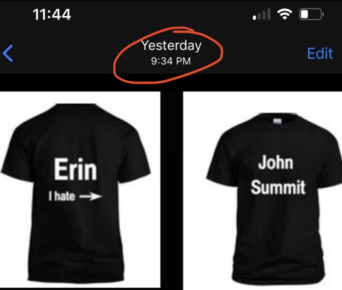 Rodcuestas's tweet photo. @erin_belGINGER @johnsummit Please excuse my friend. I made us these shirts yesterday, we will 100P find a way to your nyc show (hook a couple of degenerates up with tix??) https://t.co/fFE2SVEktp