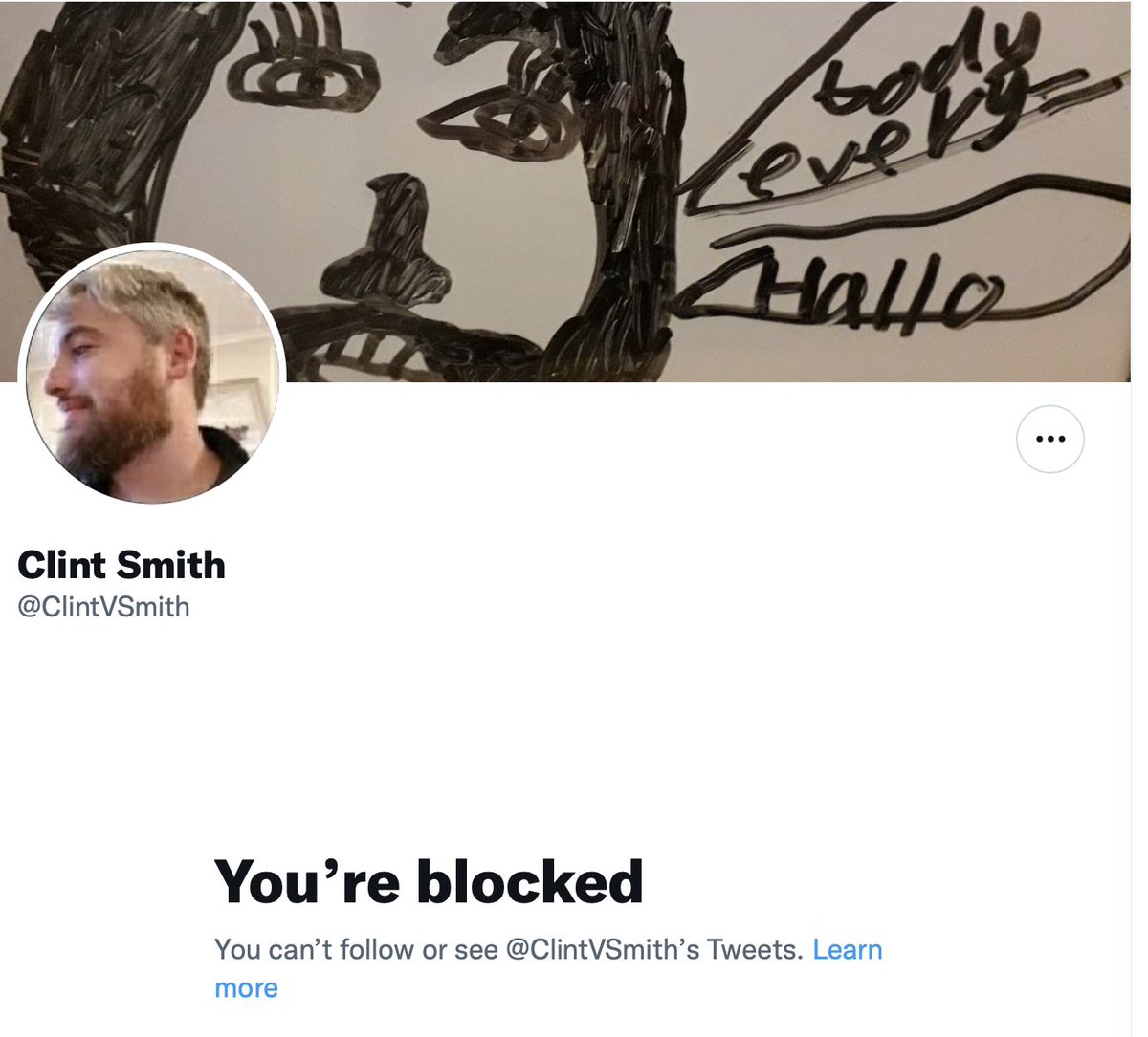 Mikefeffington's tweet photo. Badge of honour! I win. I got so far up his nose he had a hissy fit and blocked me. https://t.co/1PgV1W8wCk