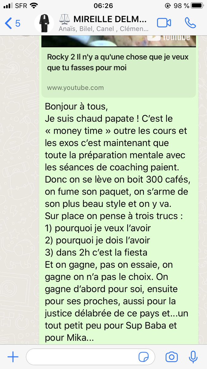 #crfpa #crfpa2022 #supbarreau #moneytime
Voici le message adressé à tous mes étudiants de <a href="/SupBarreau/">Sup Barreau</a> et que je transmets à tous ceux qui passent le crfpa ! 

youtu.be/1CYi5ZBv_IQ