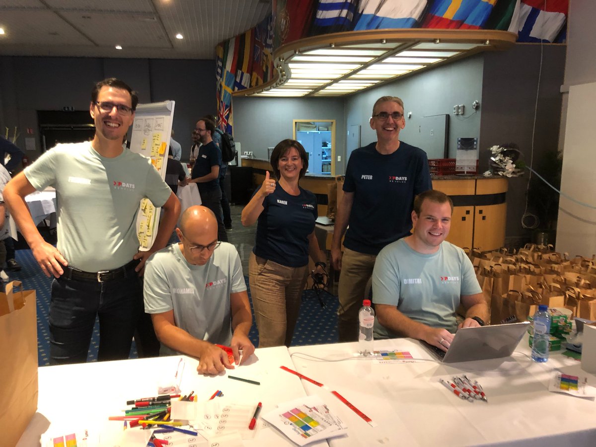 First day of our 2-days conference #xpdaysbenelux.  We are ready.