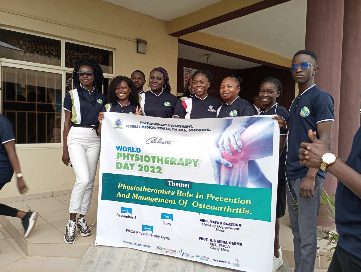 On the 8th of September, World Physiotherapy Day is celebrated annually to promote awareness on the profession and the roles of physiotherapists in different health conditions. To celebrate this year's #WorldPhysiotherapyDay, awareness creation is on Osteoarthritis,