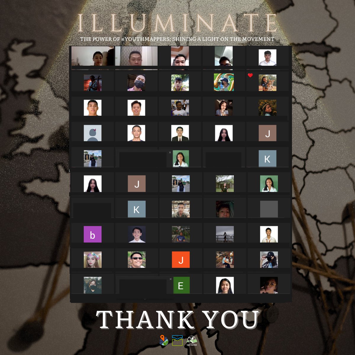 GeogSocUP's tweet photo. UP GeogSoc, together with YouthMappers and UPRI Youth Mappers, would like to thank everyone who participated in our Watch Party entitled, Illuminate: THE POWER OF #YOUTHMAPPERS: Shining a Light on The Movement. https://t.co/qu1p8Rgjg3