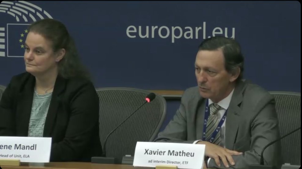 etfeuropa's tweet photo. 👉“Youth First” event
"The high unemployment rate in EU neighbouring countries and mismatch between the skills provided by education and the labour market needs are the two biggest concerns for youth" by @xmaeuropa 
@Cedefop @EU_OSHA @eurofound @EU_ELA @Europarl_EN #Skills4Future https://t.co/kuLNwZzzwk