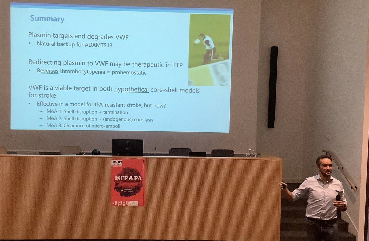 caterina casari (@caterinacasari) on Twitter photo Very interesting lectures this morning at #ISFP2022 <a href="/ISFP_PA_2021/">ISFP & PA 2022</a> by Pr Simon De Meyer <a href="/Thrombosis_Lab/">Laboratory for Thrombosis Research</a> and @Coenami
Time to talk about #VWF too!! Very interesting lectures this morning at #ISFP2022 <a href="/ISFP_PA_2021/">ISFP & PA 2022</a> by Pr Simon De Meyer <a href="/Thrombosis_Lab/">Laboratory for Thrombosis Research</a> and @Coenami
Time to talk about #VWF too!!