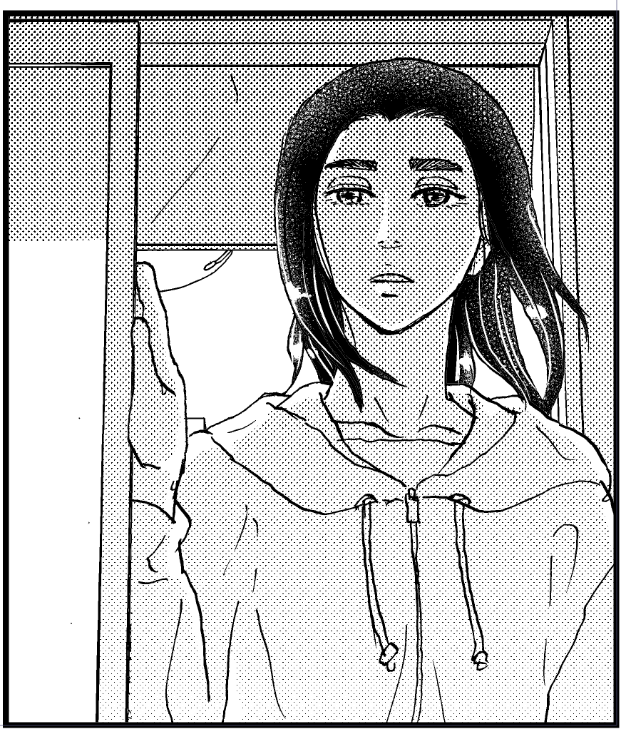彼ピのパーカを着る女 