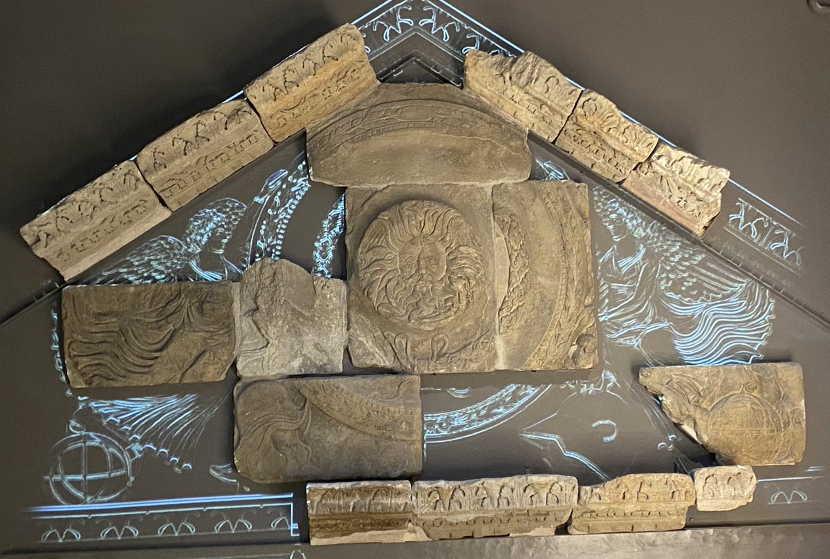 clairebrig's tweet photo. Very clever projection at the Roman Baths in #bath to give you an idea of what these stones would have looked like in situ #backroads #smallgrouptouring #discover https://t.co/ibbMHvTUlr