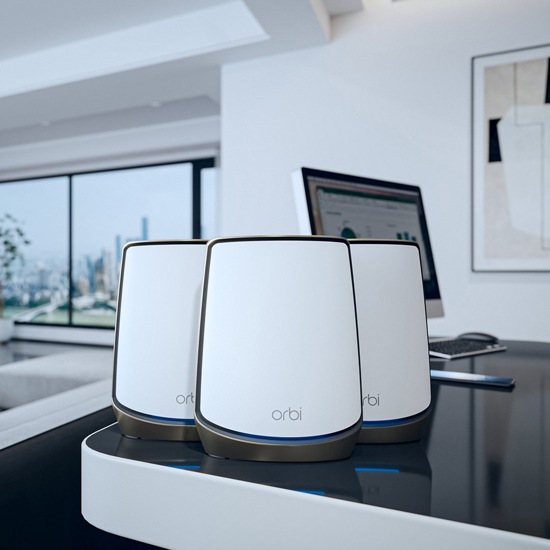 Netgear_India's tweet photo. You don’t have to sacrifice speed for better coverage. Experience premium WiFi with Orbi.

.
.
.

#Netgear #Orbi #Mesh #WiFi #WiFi6 #Connectivity #smarthome #technology #India #MeshSystem https://t.co/bU0seQDxGR