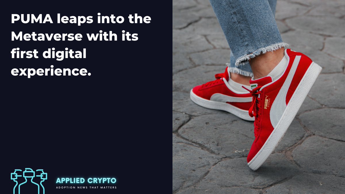 crypto_applied's tweet photo. #PUMA announced its first-ever #Metaverse website experience called #BlackStation. It features exclusive #NFTs with limited edition redeemable physical #sneakers, as part of its #Futrograde show during #NewYorkFashionWeek. #NYFW #Blockchain #Web3 https://t.co/4RBPn0QPie