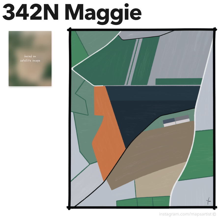 mapsartist's tweet photo. 342 Maggie [HC, 2022]

#mapsartist #nft #satellite #outsiderart https://t.co/Hrzwuj7vwF
