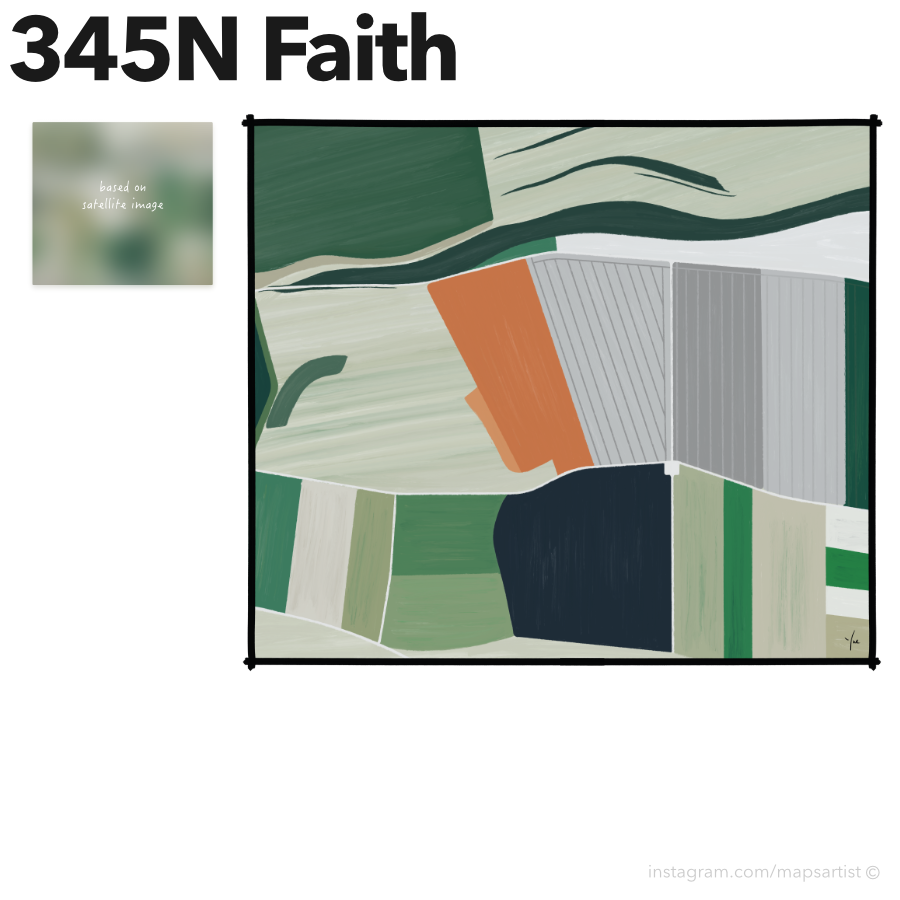 mapsartist's tweet photo. 345N Faith [MP, 2022]

#mapsartist #nft #satellite #outsiderart https://t.co/HJWWktXw34