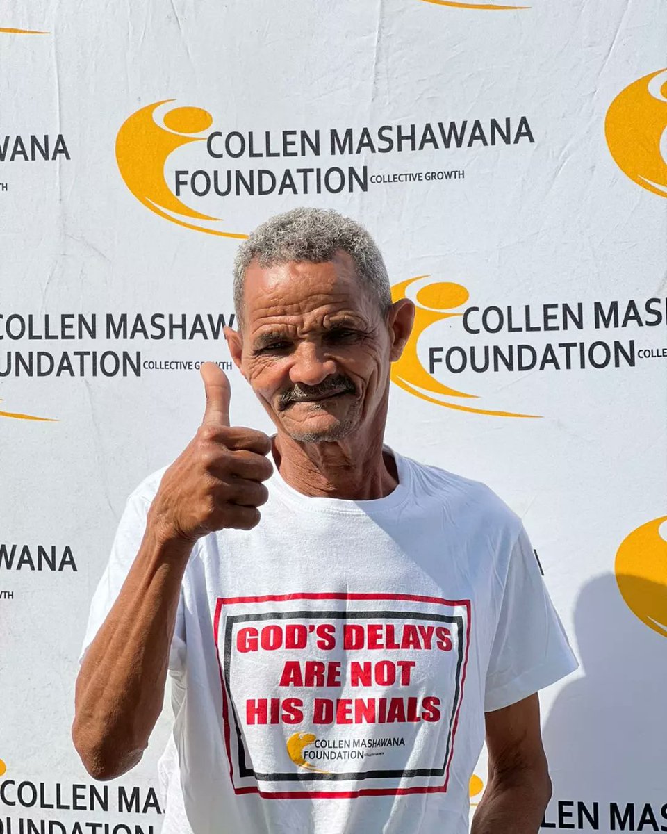 CollenMashFound's tweet photo. The Collen Mashawana Foundation beneficiary ,Mr Oom Dirk Coetzee and the COO of the foundation @austeezy_deemash and our two Nothern Cape Province ambassadors, Mmabatho Boshupeng and Molebogeng Assegaai.

#collenmashawanafoundationnortherncape 
#househandover
#kakamasvillage https://t.co/Gd1Kk6T9Ew
