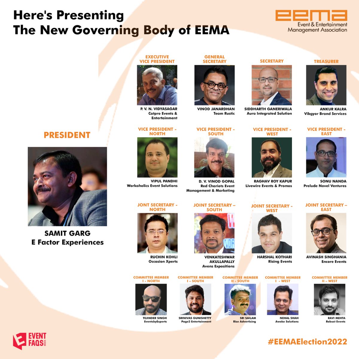 Congratulations to all governing body members of EEMA
