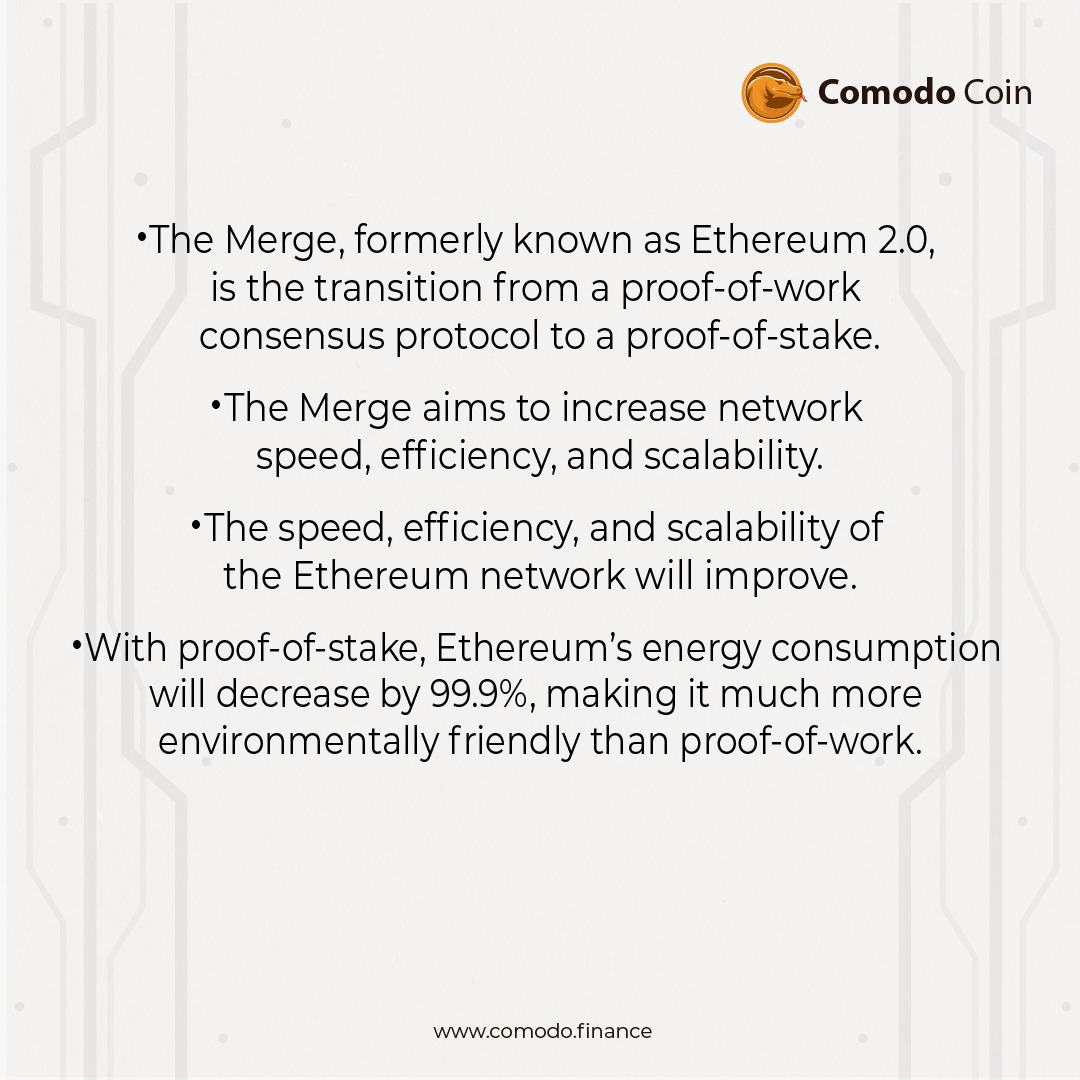ComodoFinance's tweet photo. #LEARNCRYPTO👨‍🏫 — #Ethereum Upgrades: A Beginner's Guide to #ETH 2.0! 🧐

Check! 👇🏻

#CMDEdu #CryptocurrencyNews #bearmarket #airdrop #zonabu #BTC #breakingnews #lowongankerja #lokercot #cryptocurrency #cryptowinter #Web3 #iPhone14Pro #DeFi #bitcoin #LUNCcommunity #KuCoin #kominfo https://t.co/H666MLqdR5