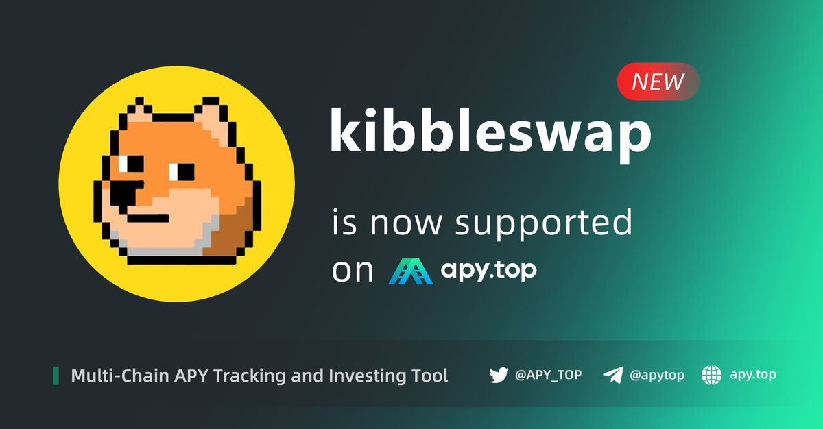 APY_TOP's tweet photo. 🎉🎉https://t.co/B0sDaYB05o has now listed  @kibbleswap  

KibbleSwap: AMM DEX on Dogechain. Farm, Stake, or Swap 

➡️https://t.co/O3lF2ytqhF
#DeFi    #Dogechain   #APY https://t.co/zJvYyedZHU