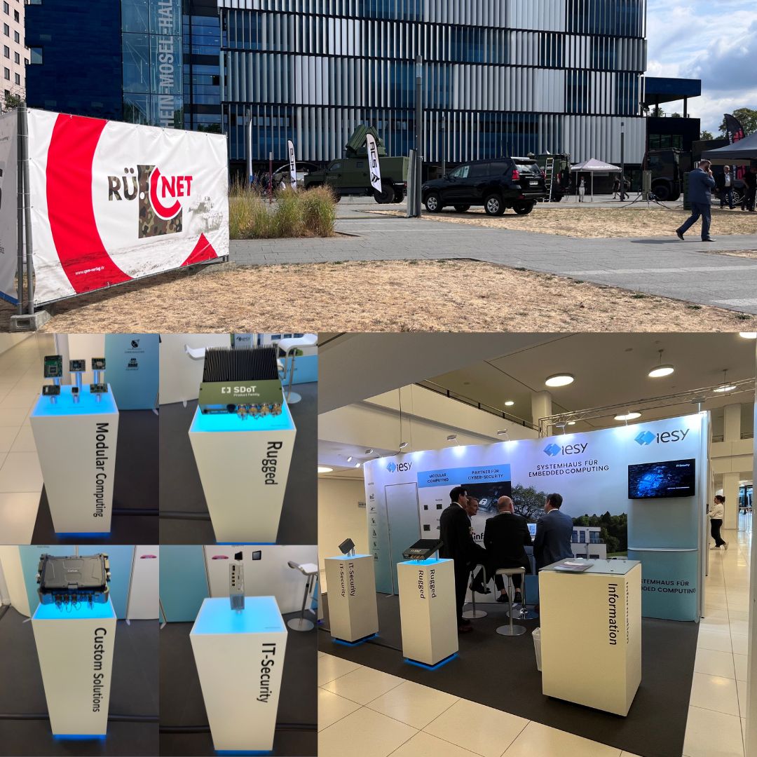 iesygmbh's tweet image. Auf der #RÜNET22 konnten wir uns mit Industriepartner und  Angehörigen der Bundeswehr austauschen und somit Antworten und Lösungen zum Rüstungs- und Nutzungsmanagement speziell für den Embedded Bereich aufzeigen. 
Weitere Informationen:
hubs.li/Q01lCqFk0
#rünet #bundeswehr