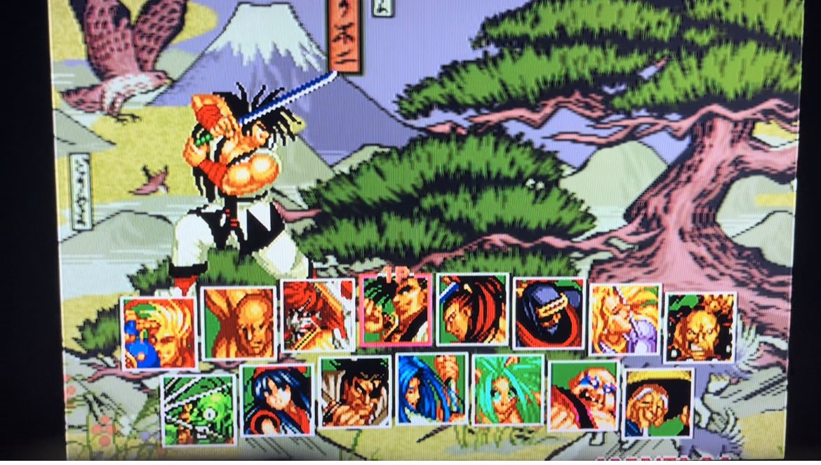 Titanzilla76's tweet photo. Sam Sho 2 before work this morning.
#samuraishodown #samuraishodown2 #NeoGeo #snk #fightinggames #fightinggamefanatic #samsho https://t.co/RqxjNYHE2B