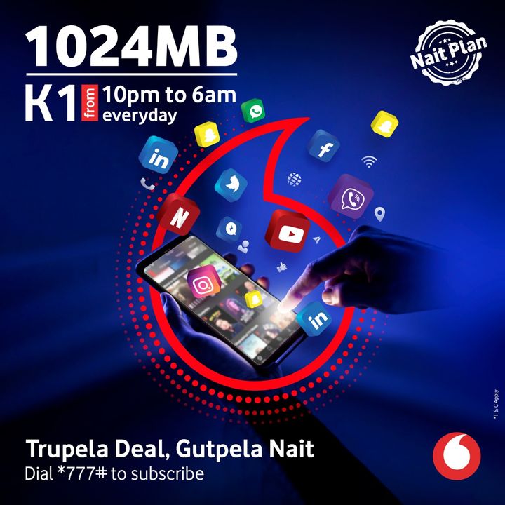 Vodafone_PNG's tweet photo. #Wasa tasol na yu kisim 1024MB data #SameSpeed ๐คฉ Dial *777# and subscribe now to our #WasaNaitPlan! Yu yet traim na skelim ๐คฉ
#WasaTasol #TulaitDataDeal #VodafonePNG #TogetherWeCan https://t.co/RRR4jDnCCB