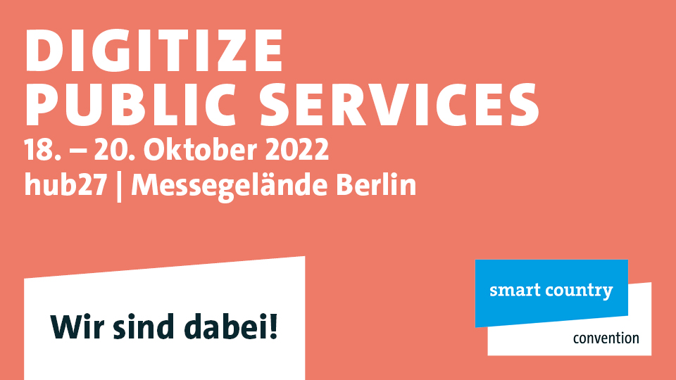 Vom 18.-20. Oktober dreht sich bei der Smart Country Convention alles um #SmartCity &amp; E-Government. Wir sind als Aussteller dabei, wenn es darum geht, gemeinsam die Digitalisierung des #PublicSector voranzubringen. Wer kommt noch zur #SCCON22? #DigitizePublicServices <a href="/MesseBerlin/">Messe Berlin</a>