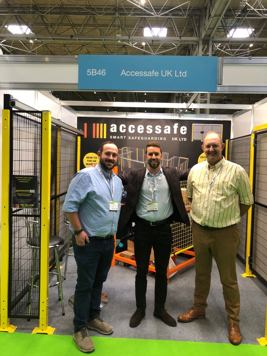 It's the final day, here at #IMHX22 but you still have time to visit AccesSafe (5B46) and have a chat with one of their team about how they can supply your business with safety solutions including automated warehouse guarding,anti-collapse systems and security cages⚡