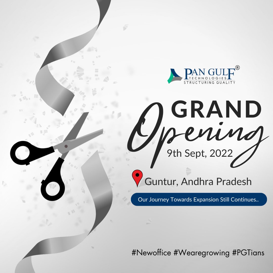pangulftech's tweet photo. #Announcement- Like we said, "We are not stopping". So, here's what's next from @pangulftech
Now also opening a new office at "Guntur - Andhra Pradesh". We are getting ready to build &amp; capture new opportunities - Stay tuned to know more!

#PGT #pangulf #bimservices #bimsolutions https://t.co/L7TUp6VPOV