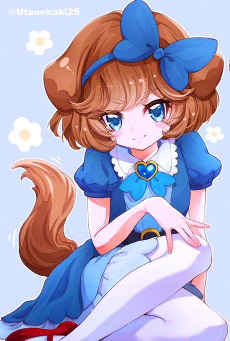 人間の姿に大変身できて満足気なパムパム #precure 
