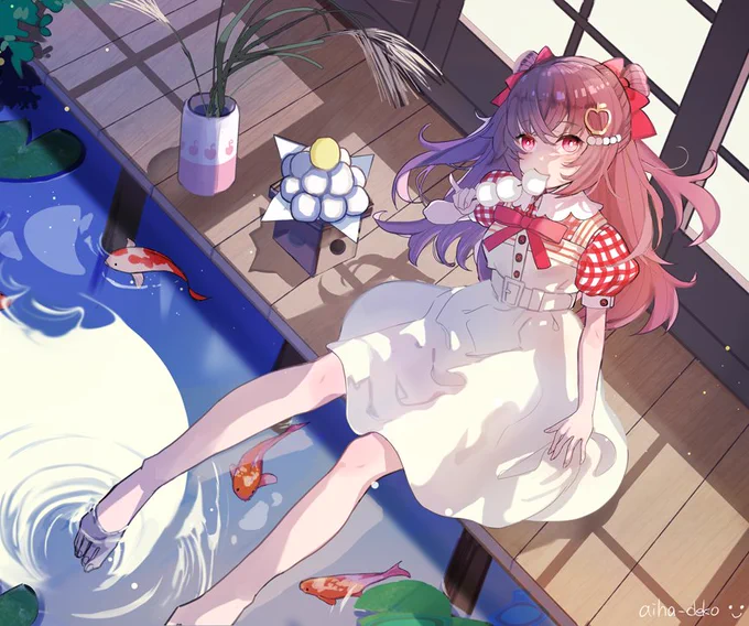 くまのりんご様のご依頼で描かせていただきましたご依頼ありがとうございました!土曜日は十五夜だけど天気大丈夫かな? 