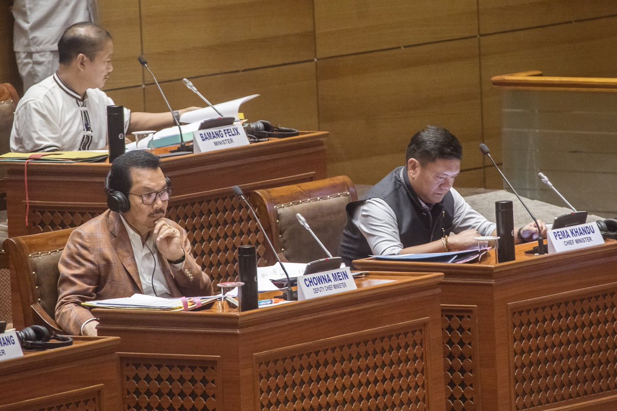 PemaKhanduBJP's tweet photo. Arunachal Legislative Assembly has maintained high tradition of debate &amp; discussion.

On conclusion of three-day 10th Session of 7th Assembly today, I thank all esteemed members for their active participation and cooperation in passage of many important resolutions and Bills. https://t.co/4Xoy40So7i