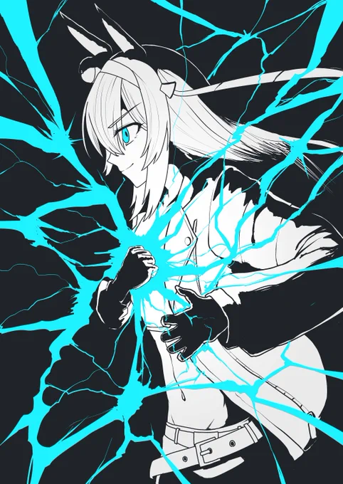 白い稲妻#ウマ娘 