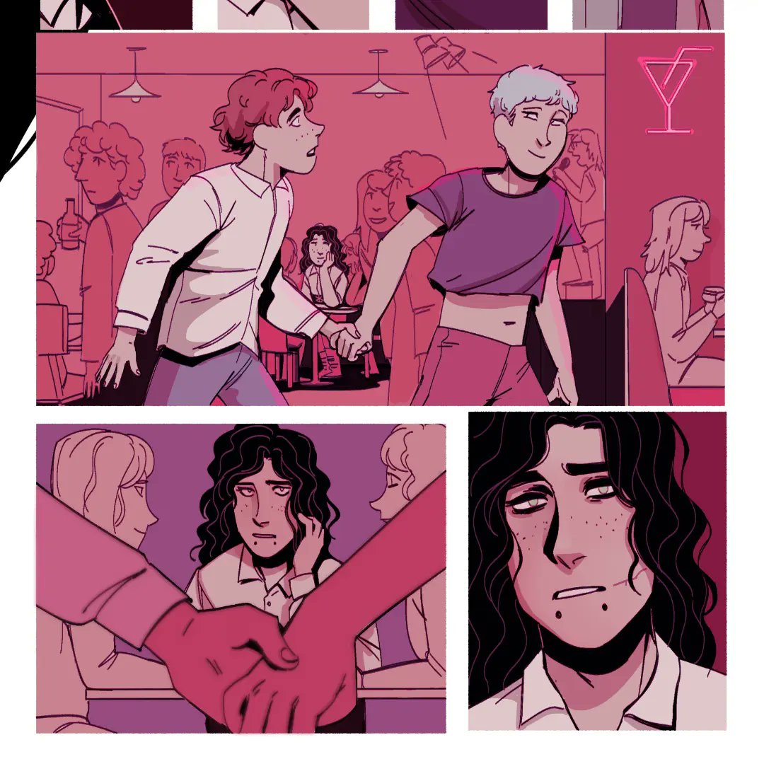 littleblackpan's tweet photo. Applications open! Looking for a color assistant and a background artist to have some help with my queer webtoon "Bonded". PAID. I don't want you to overwork, so yeah it won't be a "Sending you 67 panels, you have 24h, bye" thing. I respect people and I give tips! :) #comic https://t.co/pzmnSWlrxk