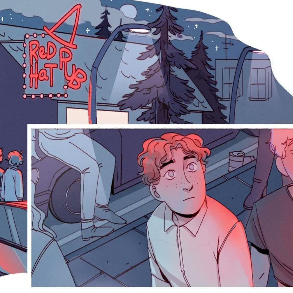 littleblackpan's tweet photo. Applications open! Looking for a color assistant and a background artist to have some help with my queer webtoon "Bonded". PAID. I don't want you to overwork, so yeah it won't be a "Sending you 67 panels, you have 24h, bye" thing. I respect people and I give tips! :) #comic https://t.co/pzmnSWlrxk