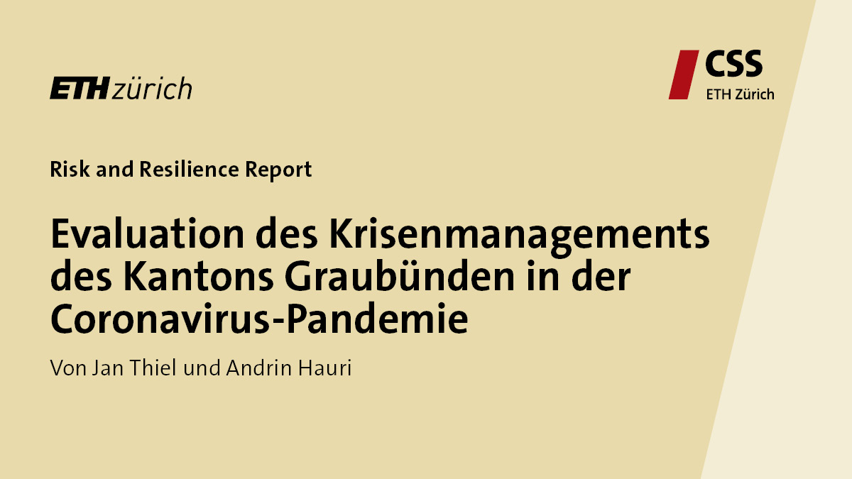 Dieser neue CSS Risk and Resilience Report von Jan Thiel &amp; Andrin Hauri macht 52 Empfehlungen in den Bereichen #Krisenvorsorge &amp; #Krisenbewältigung für den Kanton Graubünden, die auch für andere Kantone &amp; den Bund von Interesse sein dürften: css.ethz.ch/content/dam/et… #ResilienceCSS