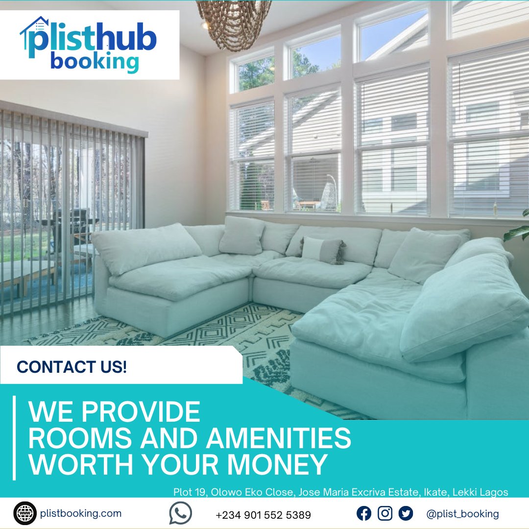 plist_booking's tweet image. Experience the joys of flexible living with short-let apartments. Book now: plistbooking.com #bookingservices #shortletsinnigeria #bookingnigeria #bookinginlagos #shortletlagos #apartmentbooking #shortletbooking #shortletapartment
