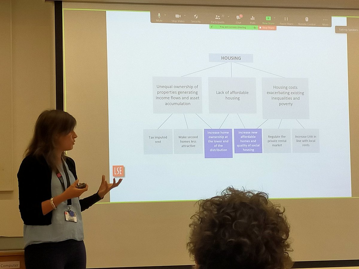 CASE_LSE's tweet photo. #Caseat25 Irene Bucelli presents on how the @MIF_LSE  was applied to a project for the German government's development agency and the report for @jrf_uk to investigate if there are multidimensional links between poverty and inequality https://t.co/EmoNemeCox