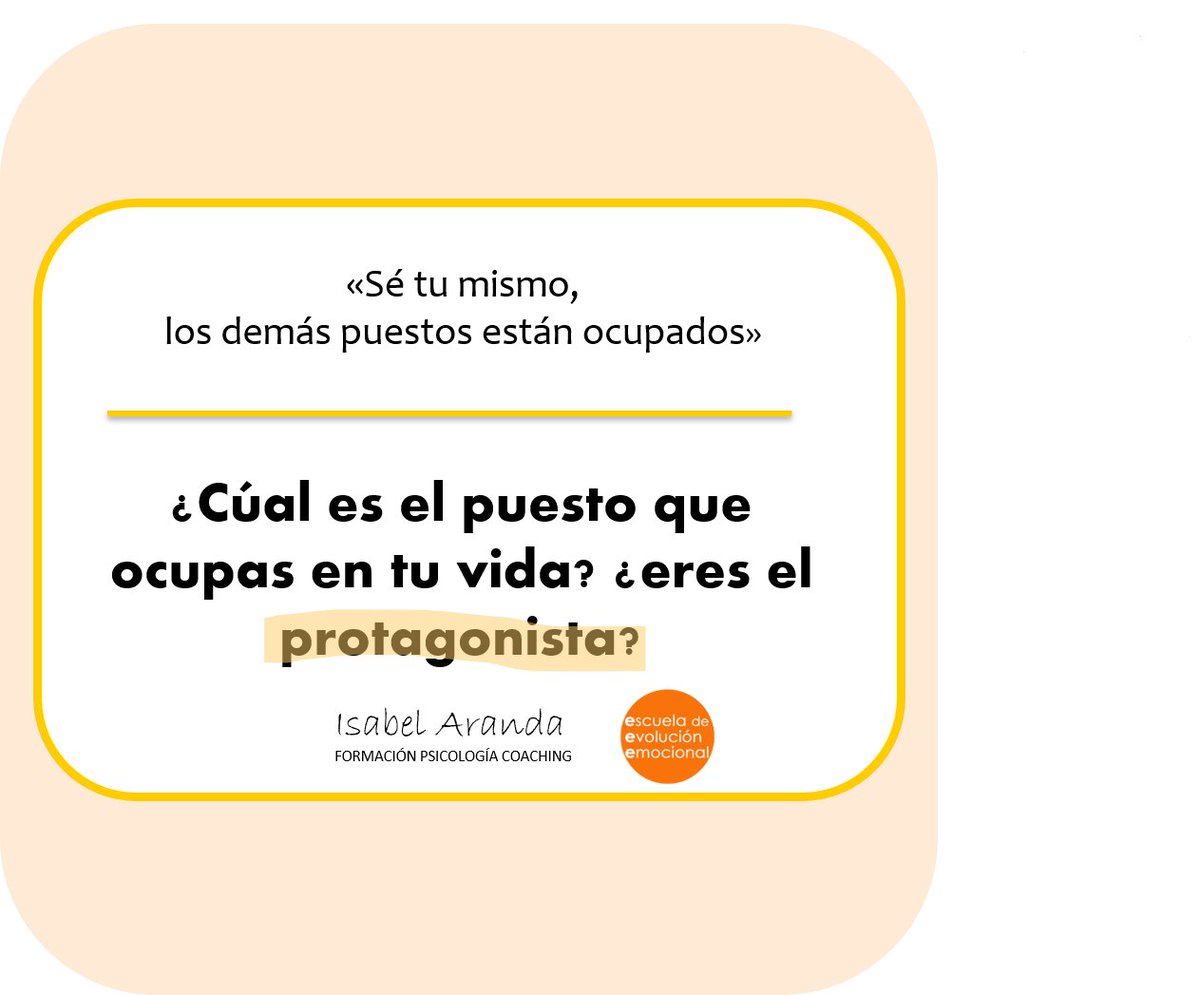 ¿Te preguntas si eres el protagonista de tu vida? protagonistas.

#Reflexióndelasemana #coraje #valentía #voluntad #inspiración #liderazgo #PsicologiaCoaching #Psicologia #emociones #autoliderazgo #Éxito
#evolucionpersonal 
#emociones #logro #voluntad

¿Qué te sugiere?