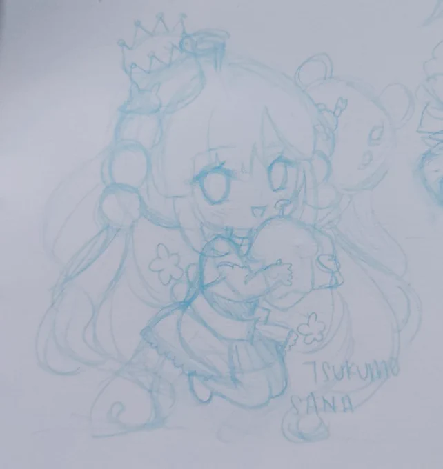 Was planning to do holoen oshi badge with a group of friends!Here's some sketchI haven't draw boys even chibi form for so longgggggg 