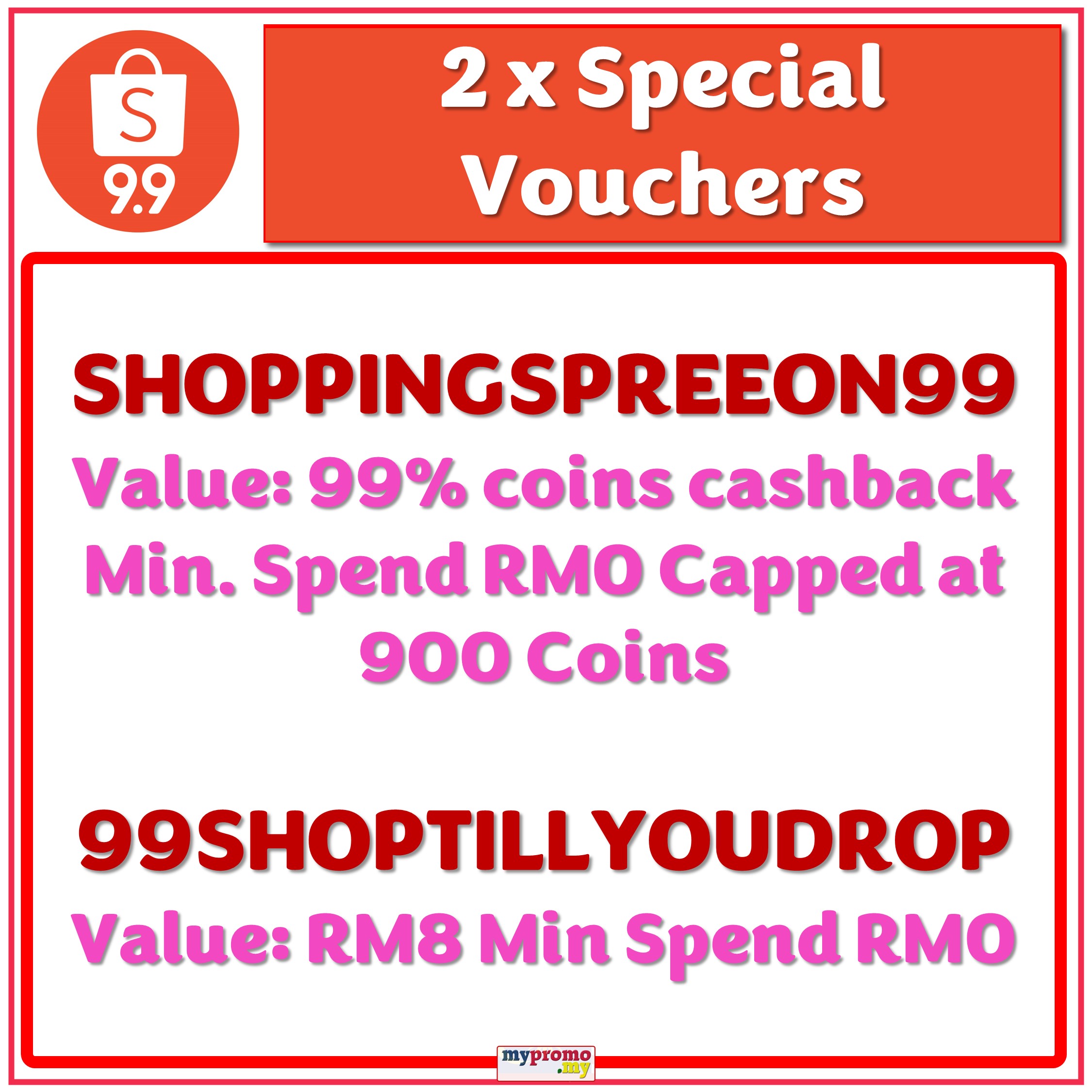 Shopee 9.9 Voucher Hunt Codes 