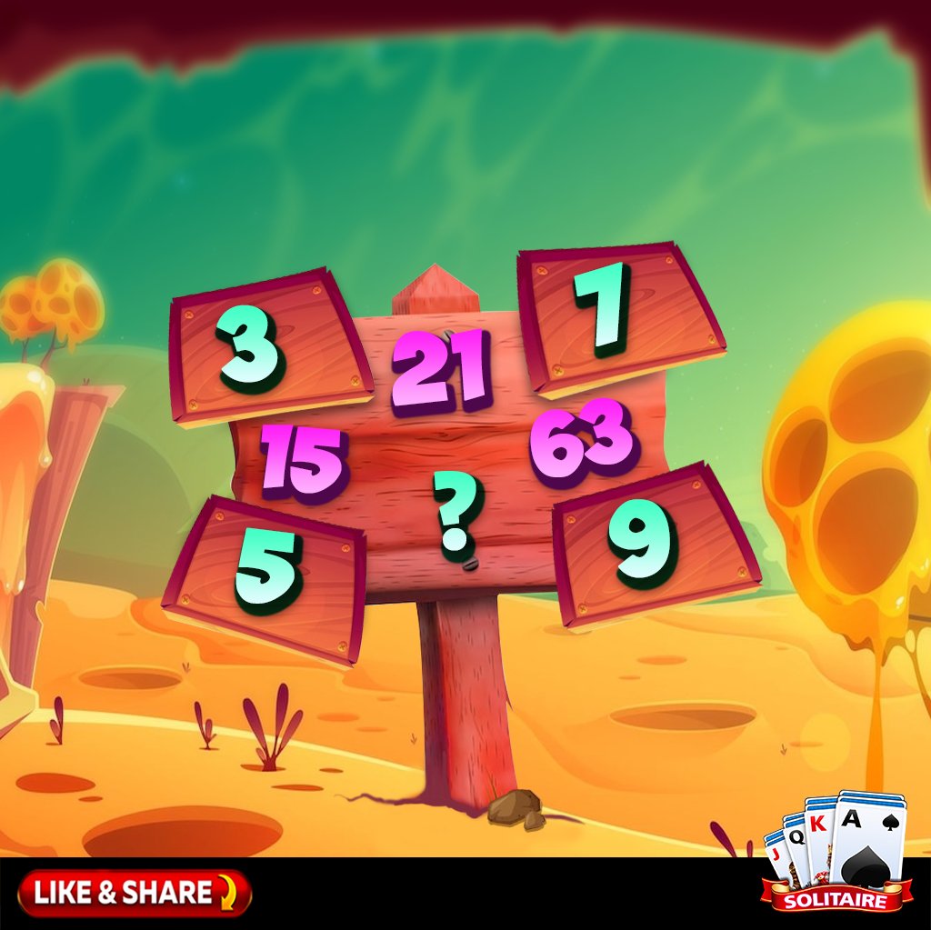 Solitairemotion's tweet photo. Our number game is all about your mind, so let us know what number can be added here in the blank space.

Till the time, Continue Playing Solitaire^ 👉 https://t.co/VgOgBLFAVx

#guess #guessbag #fashion #guesssale #guessoriginal #zara #tasguess #calvinklein #guessmurah #guessori https://t.co/h8MVt62Zrq