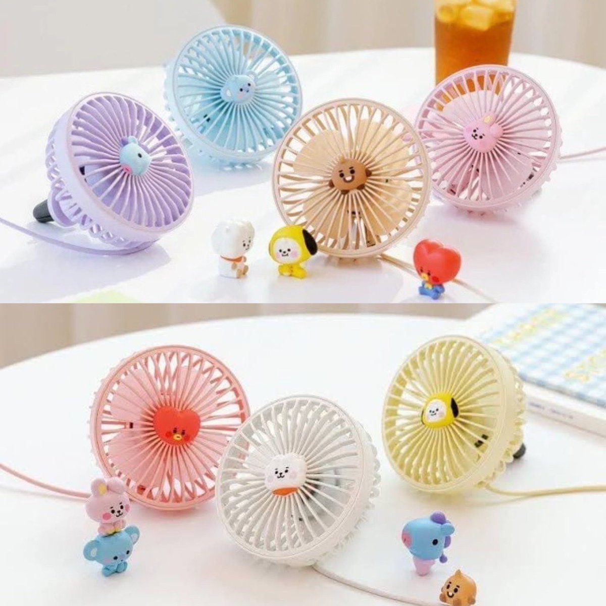 ของใหม่มาแล้ว พัดลมพกพาคาแรคเตอร์ BT21 น่าใช้สุด ๆ เพราะลมเย็นปรับได้หลายระดับ
รีบมาดูนะครับ เดือนกันยายน จะเป็นเดือน สุดท้ายแล้ว 

PRICE: 1,090 บาท 

📍SF Cinema Central World ชั้น 7 
• สามารถสั่งซื้อได้เลย Online Add Line  @bt21thailandpopup สั่งได้เลยทั่วประเทศ 

#BTS #BT21