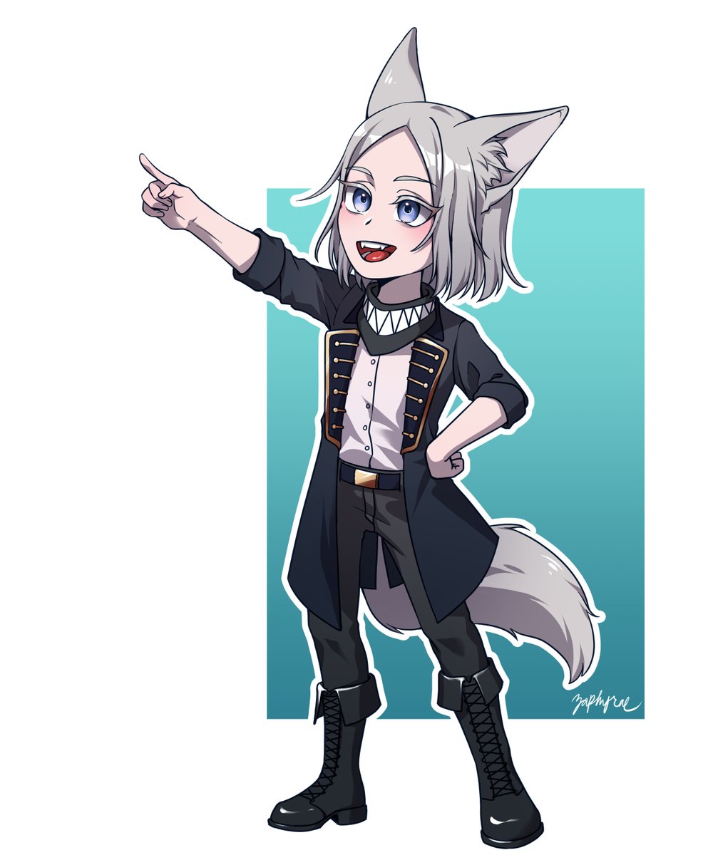 zaphyrae's tweet photo. I drew a @OtsukaCalder because fluff. Are we close enough for me to say I want to grope your tail?
#ENVtuber #Callust https://t.co/oy0JPrP3RB