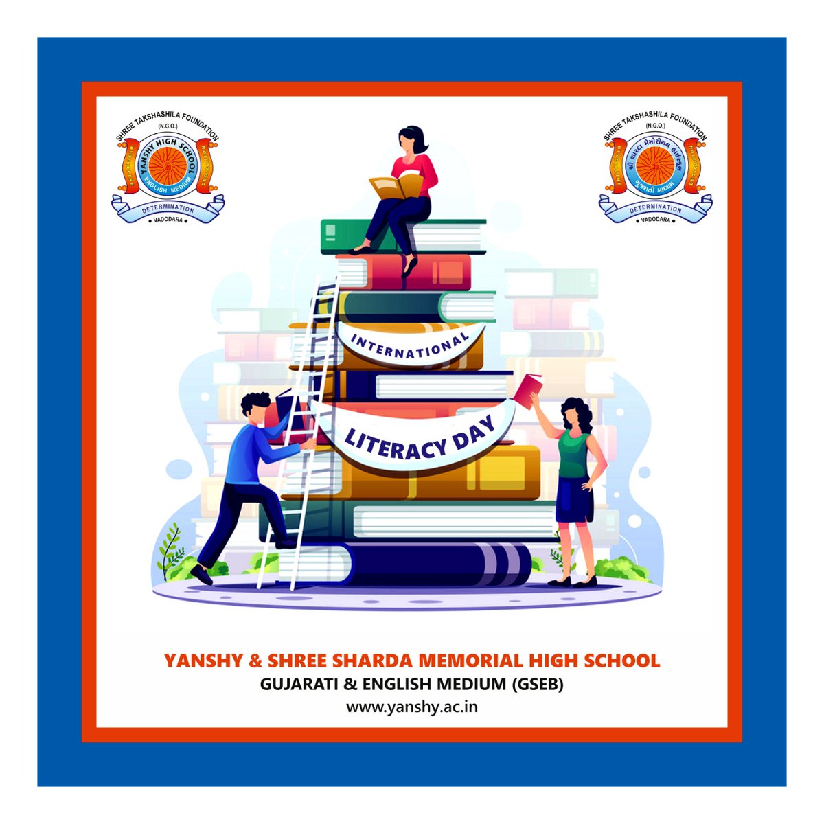 YanshyS's tweet photo. Literacy is the most basic currency of the knowledge economy. #HappyInternationalLiteracyDay #YanshyHigh #YHS #vadodara https://t.co/nhsOr6vJvk