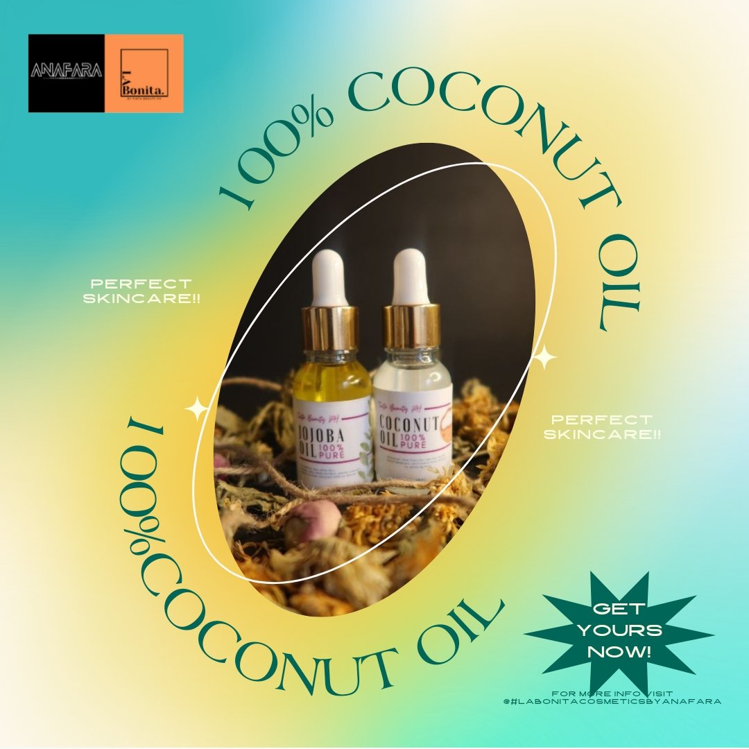 LaAnafara's tweet photo. Business Rebranding or Retailing? We got you covered!

Try now our 100% Coconut Oil product, the perfect skincare for you! 🥥

Good afternoon, La Bonita fam! 👋
#LaBonitaCosmeticsByAnafara #Coconut #oil #serum #skincare #business #rebranding #retailing https://t.co/N2BoLFryYs
