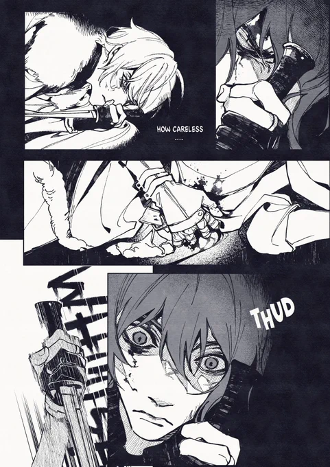 [DEMO]
Delusion Puppets 
Litost Chapter I: Saviour in the snow.
(1)
---------------------------------
I fixed a few. The full doujin (approx 40 pages with cover) will be available for purchase or as 2nd Tier Kofi reward in the near future 🙏
Thank you!
#diluchi 🔥💧
Right>Left 