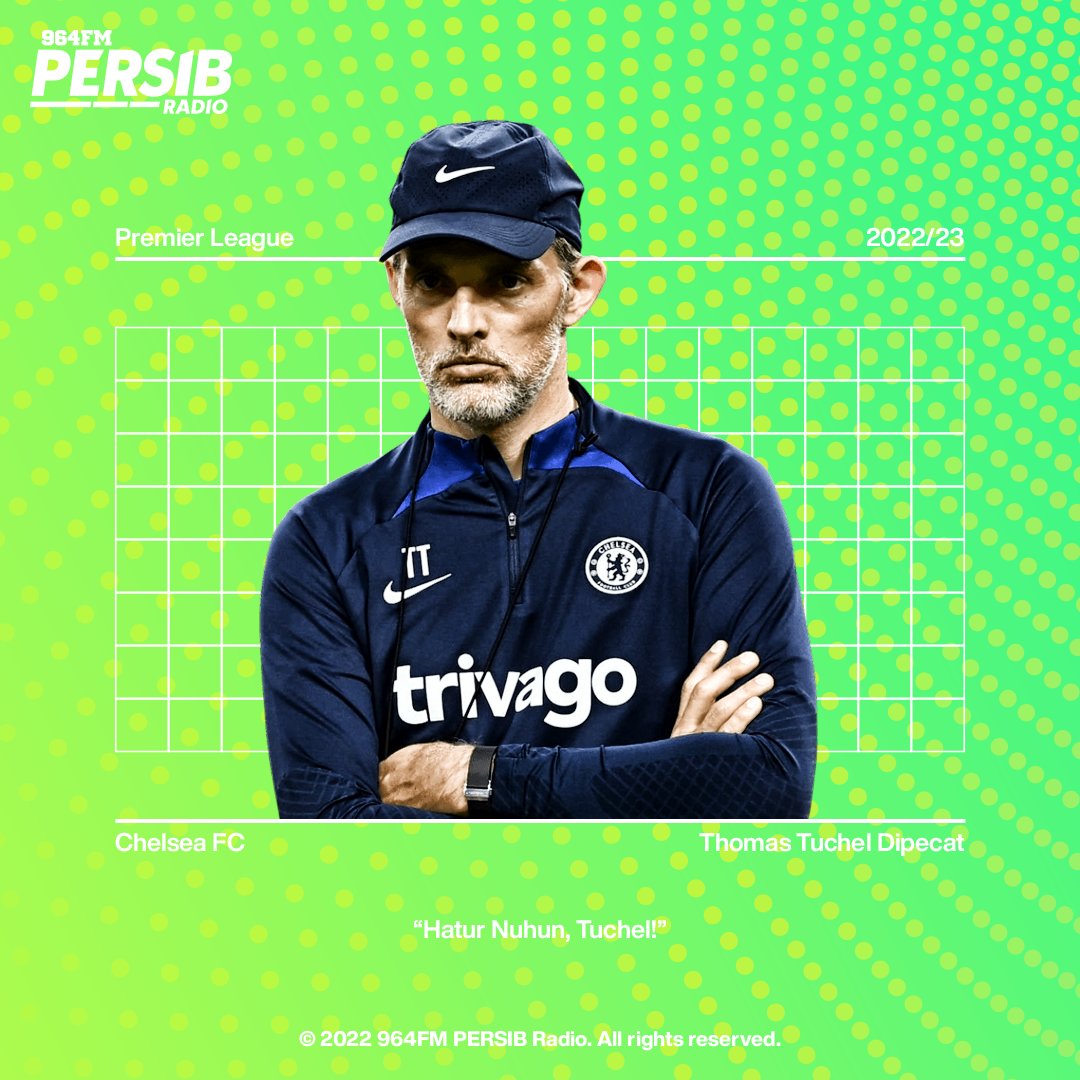 Kabarnya Chelsea memutuskan untuk mengakhiri kerjasama dengan sang pelatih, Thomas Tuchel. Wah, siapa ya kira" yg bakal gantiin?  Ada yg siap? 

#964FM #PersibRadio #Chelsea #ThomasTuchel