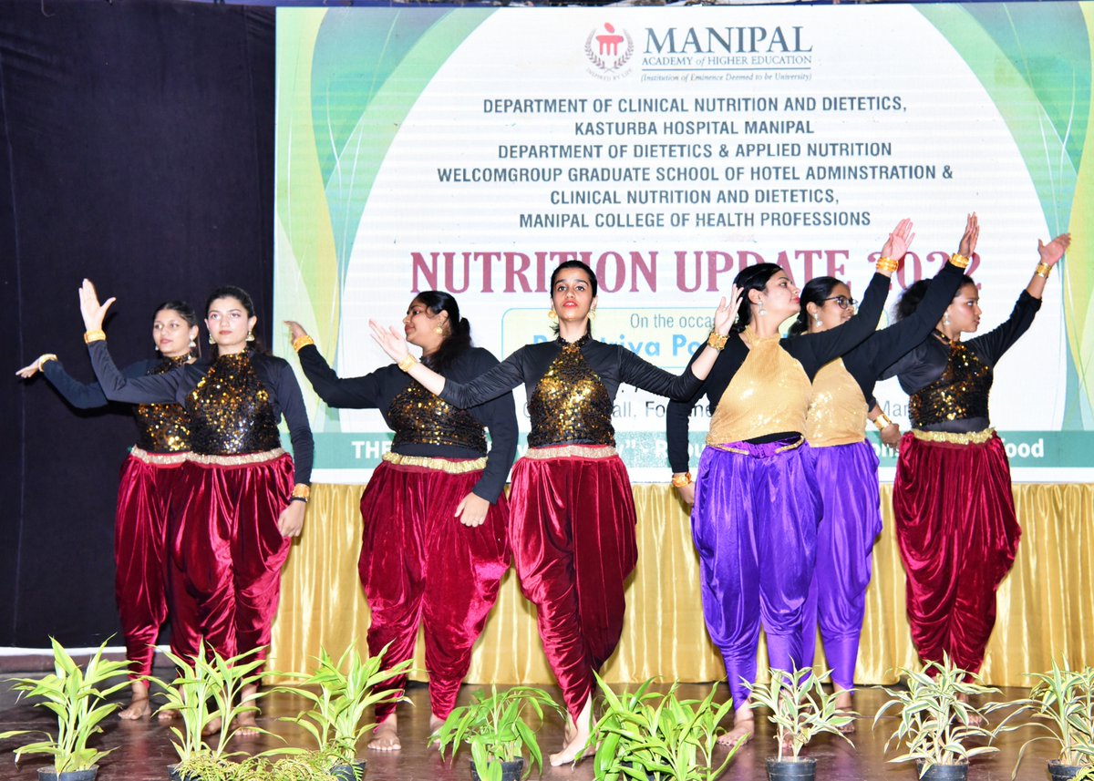 WManipal's tweet photo. #students played a fantabulous #cultural show at the #nutritionupdate 2022 #conference held on 7th September 2022. https://t.co/UU1Rq67Iuk