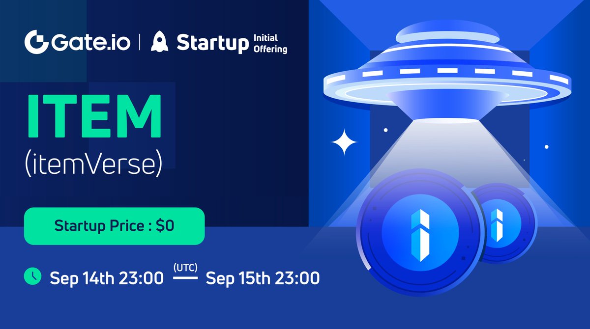 Gate_Launch's tweet photo. 💎https://t.co/a1d9vDe5GZ #Startup Free Offering: @itemverse_game

⏰23:00, Sep 14th-Sep 15th (UTC)

🔹Airdrop Value: $100,000
🔹Eligibility: All KYC users

👉Participate: https://t.co/YpiqXyMt4J

📰More: https://t.co/RtJO8hI8YQ

#gateiostartup #ITEM https://t.co/gMoHLvm9HY