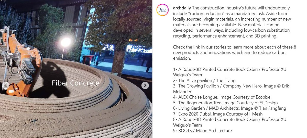 MarioKolkwitz's tweet photo. @ArchDaily posting about 'The construction industry's future' sustainable construction materials. Usually not a big fan of the comment section but this one gave a bit of faith. You can do better than this @ArchDaily ! https://t.co/36jL6JBDDf