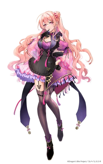 『Dragon's Bite ～龍王ノ宴～』にて任貂蝉のキャラクターデザイン、立ち絵イラストを描かせて頂いておりました!昨年のお仕事になりますが、掲載許可頂きましたので、改めてツイートさせて頂きますね#ドラバイ 