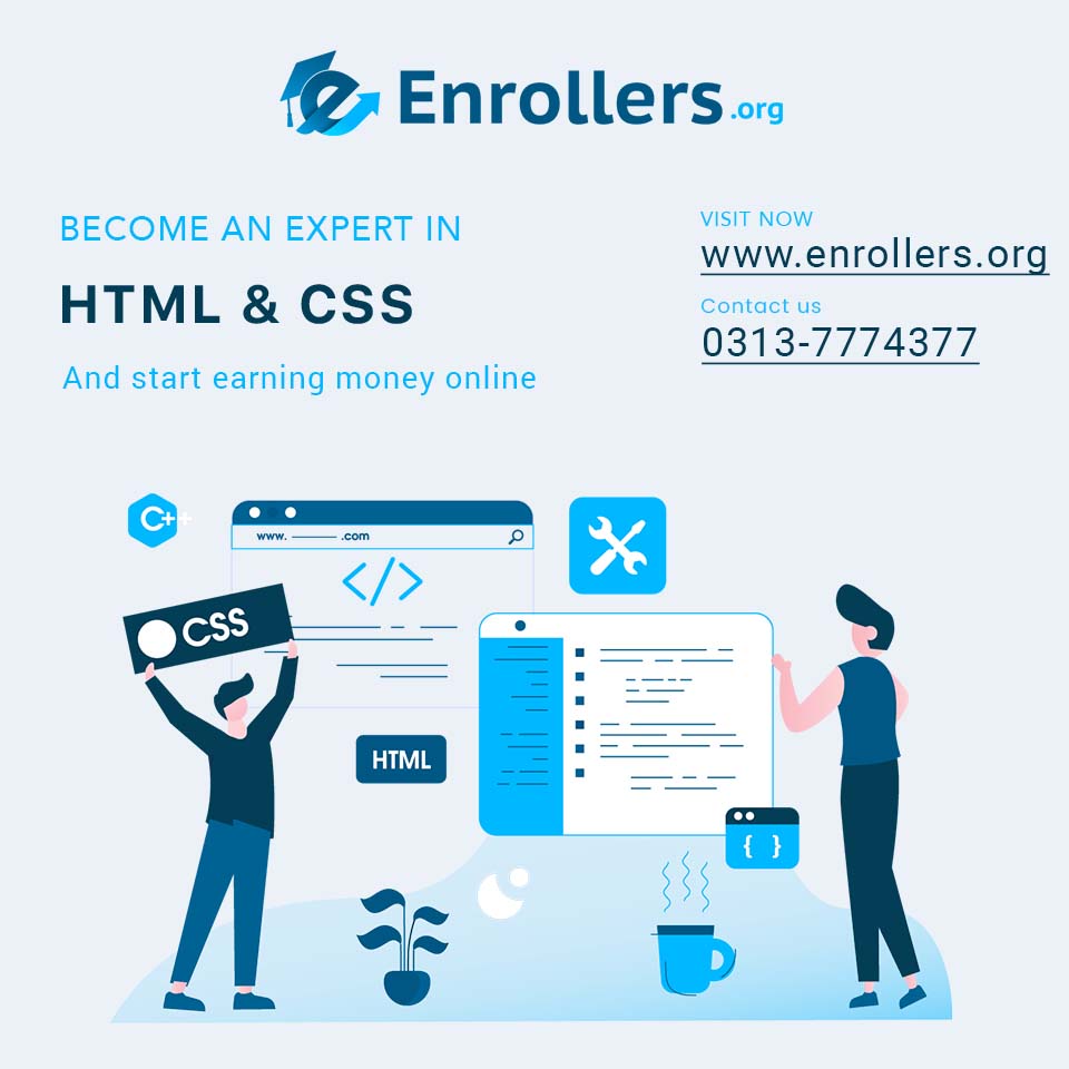 EnrollersOrg's tweet image. Get ready to learn html and CSS with Enrollers. 

#html #htmlcourse #htmlDeveloper #css