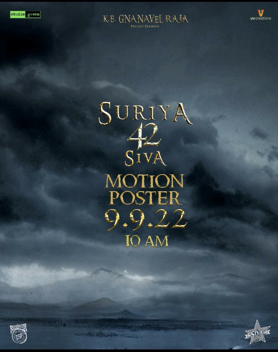 sidhuwrites's tweet photo. #Suriya42MotionPoster Video will be out tomorrow at 10AM. Looking forward to the title announcement! 

#Suriya42 @Suriya_offl @DishPatani @directorsiva @StudioGreen2 https://t.co/kjl3WMZy8o